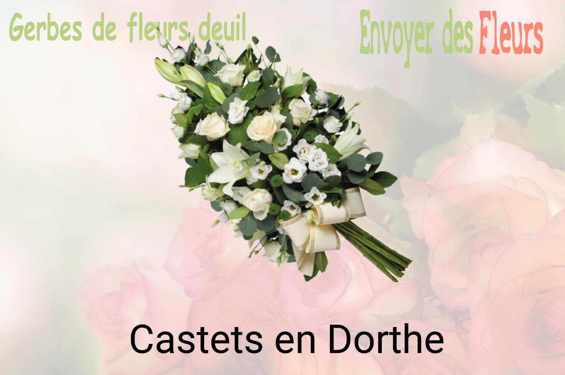 Gerbe de fleurs de deuil livrée à Castets-en-Dorthe